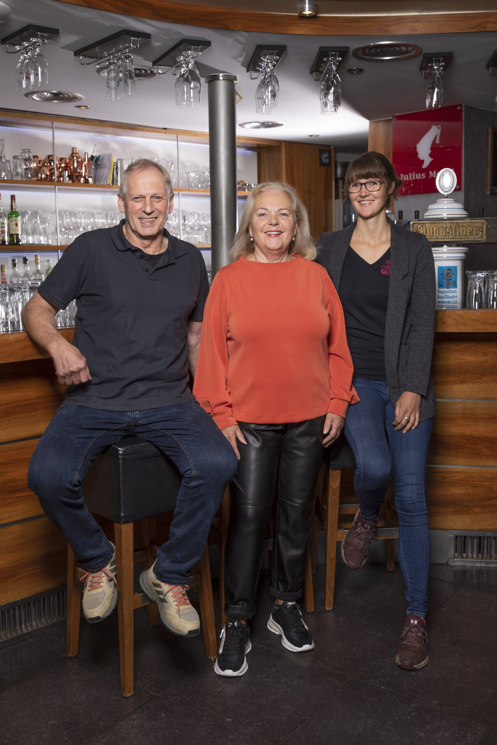 Ingo, Brigitte und Tine vom Café Florian